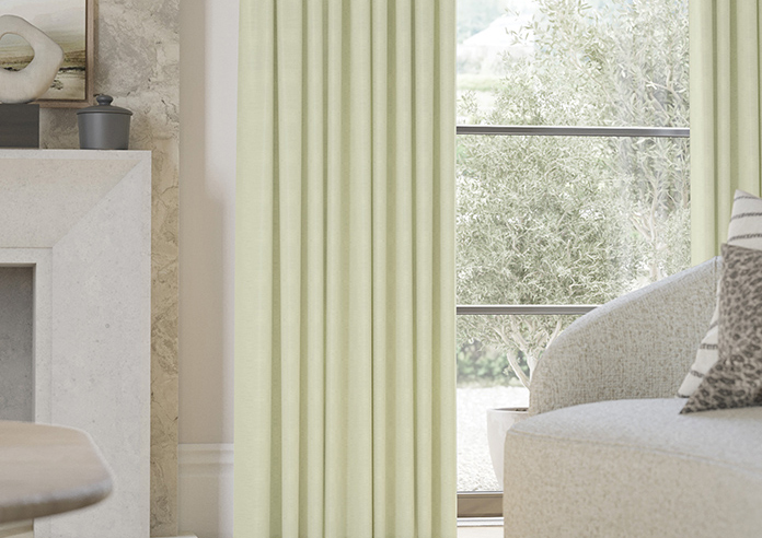 Shima Faux Silk, Apple - Made to Measure Curtains - Image 5